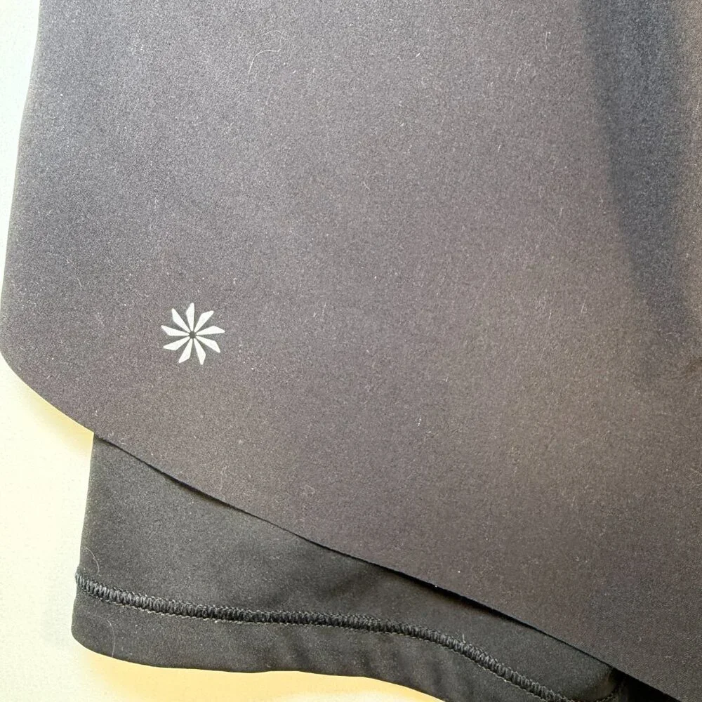 ATHLETA Mile Marker 2 in 1 Shorts Black Small